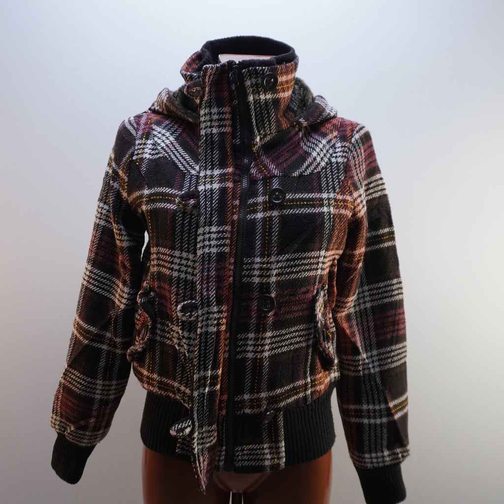 Abrigo Peacoat Fishbone para Mujer Usado - Multicolor, M