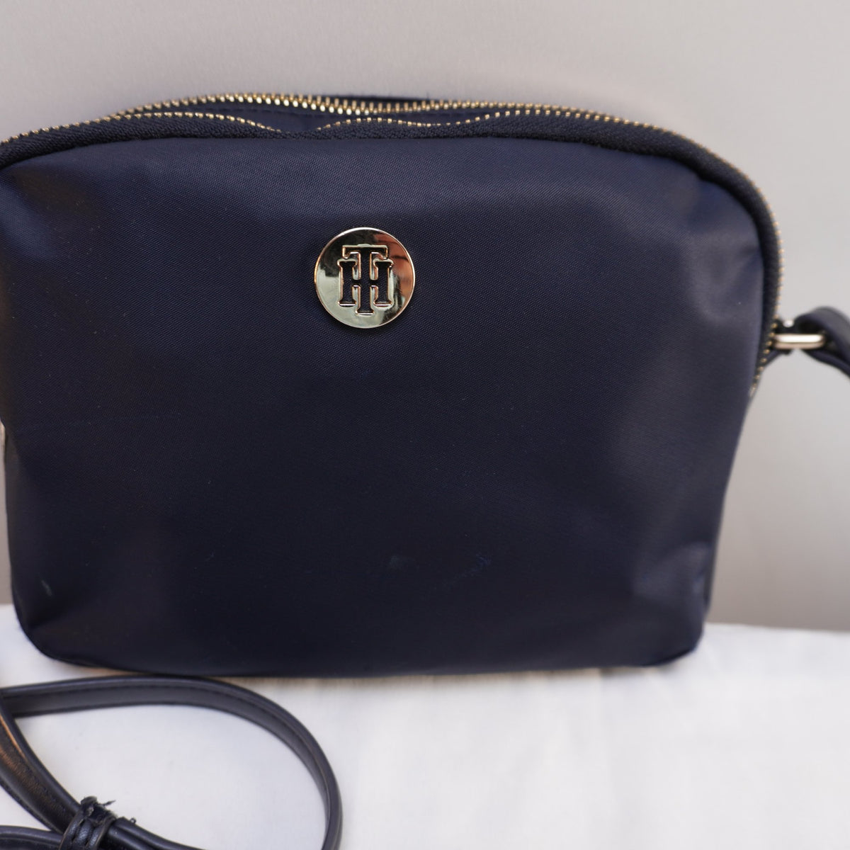 Bolso Baguette Tommy Hilfiger para Mujer Usado - Azul Marino
