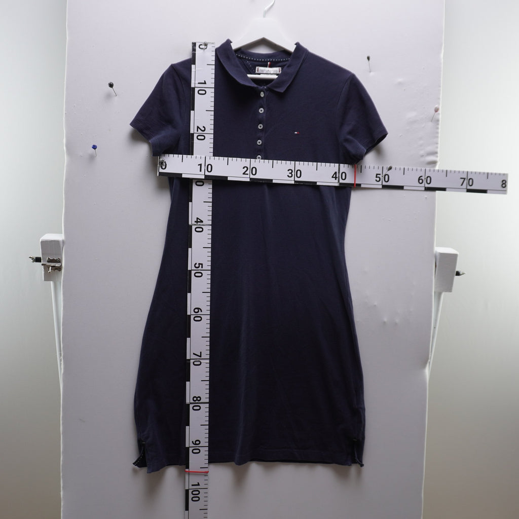 Vestido de Algodón Azul Marino para Mujer - Talla Grande, Usado en Muy Buen Estado