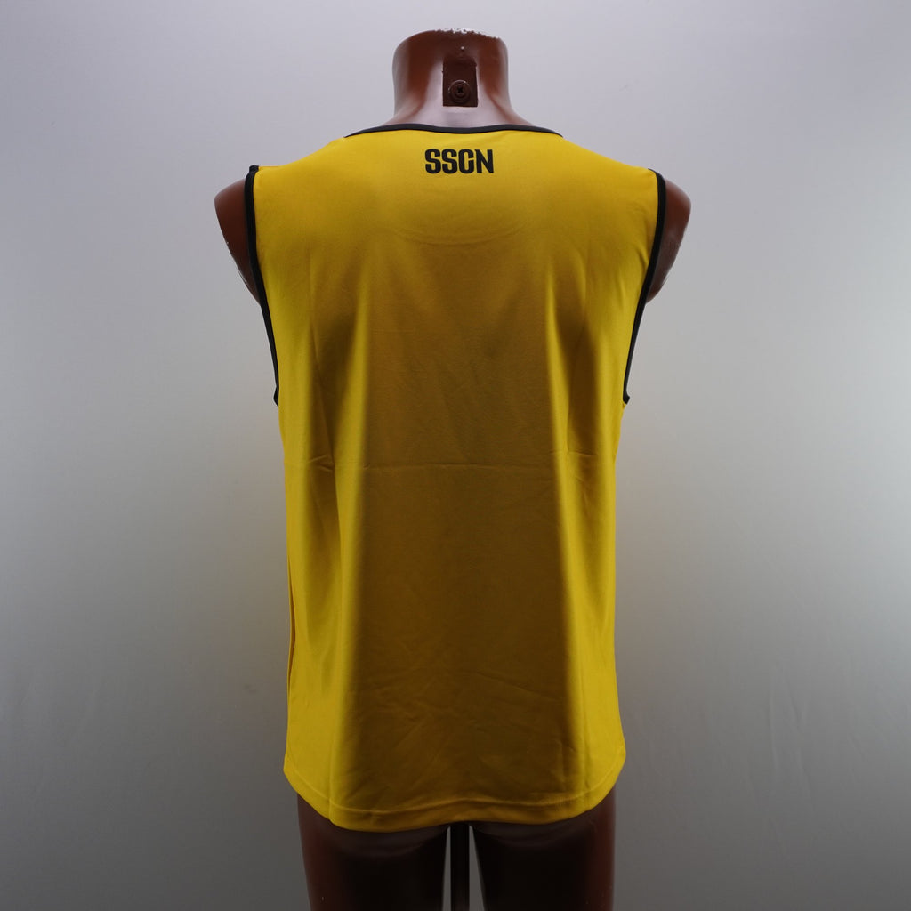 Camiseta de Manga Corta Amarilla para Hombre - XL Usada en Buen Estado