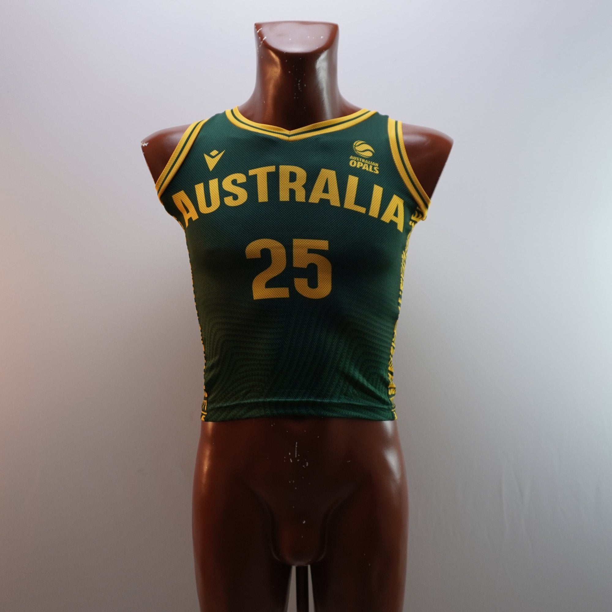 Camiseta de Manga Corta Eleven Australia para Hombre Usada - Verde, XXXS