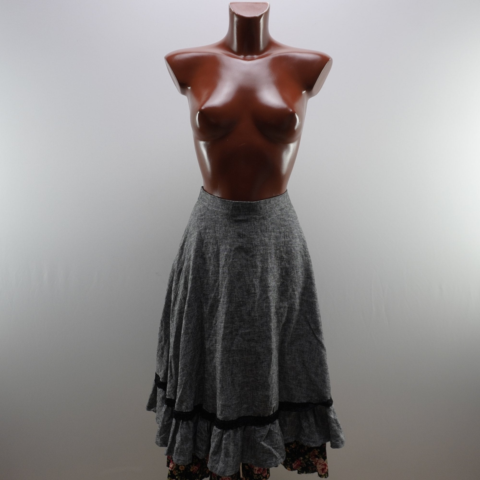 Falda Italian Style para Mujer Usada - Gris, XXL