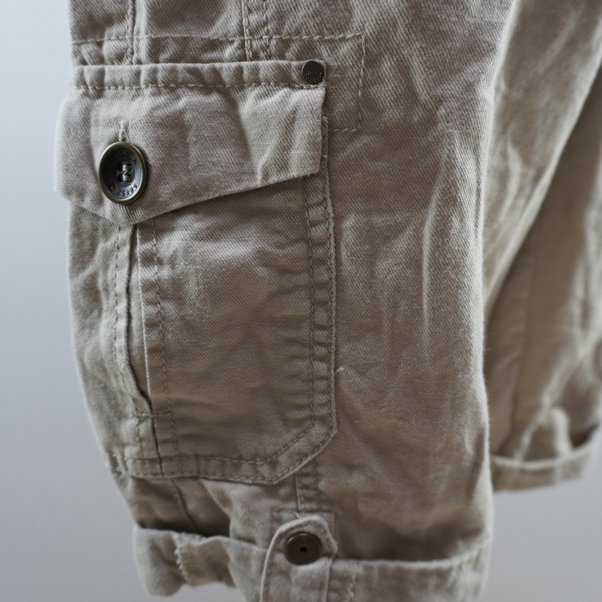 Pantalones Cortos Vaqueros Yessica para Mujer Usados - Beige, L