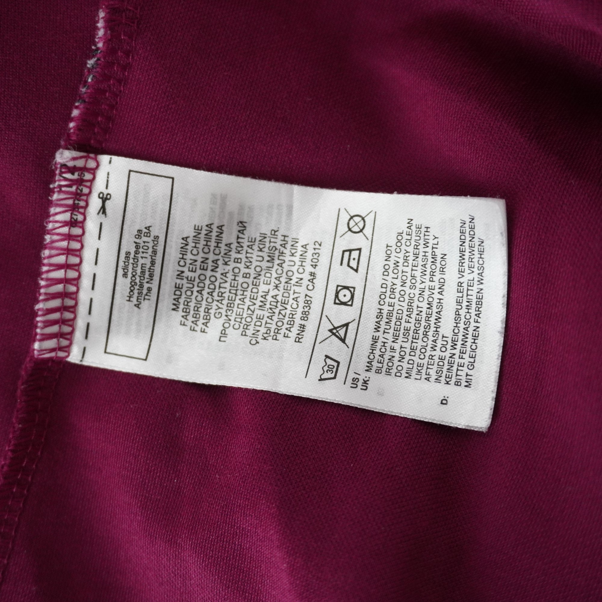 Camiseta de Manga Corta Adidas para Hombre Usada - Roja, XL