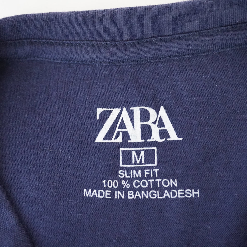 Camiseta Zara para Mujer Usada - Azul Marino, M