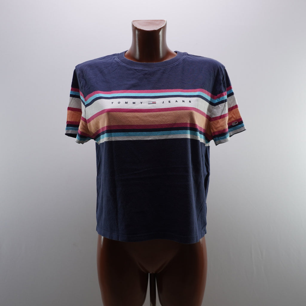 Camiseta de Manga Corta Tommy Hilfiger para Mujer Usada - Azul, M