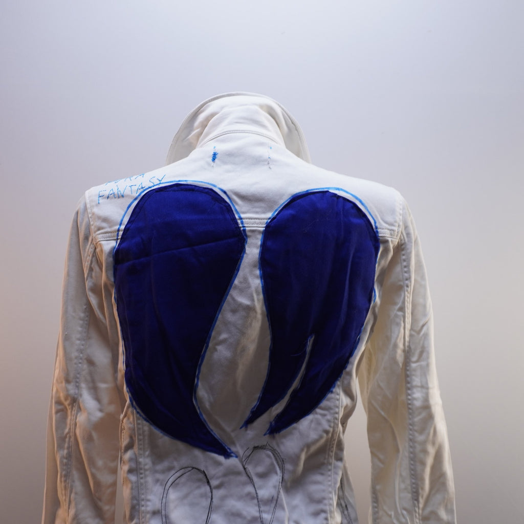 Cazadora Vaquera Italian Style para Mujer Usada - Blanca, L