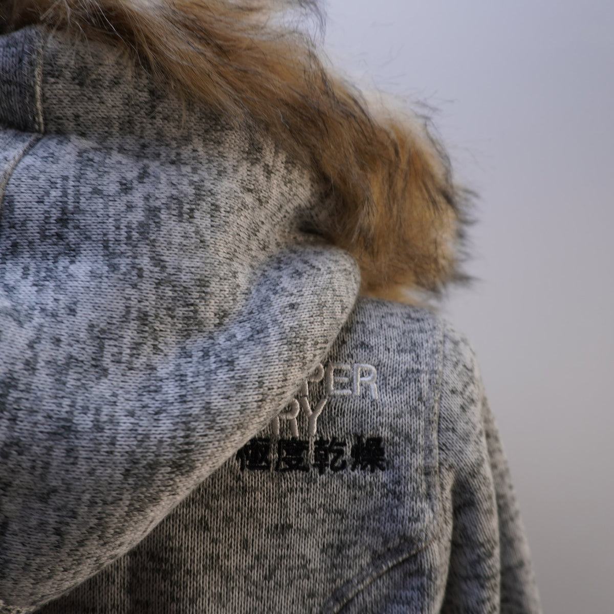 Sudadera con Capucha Superdry para Mujer Usada - Gris, XL