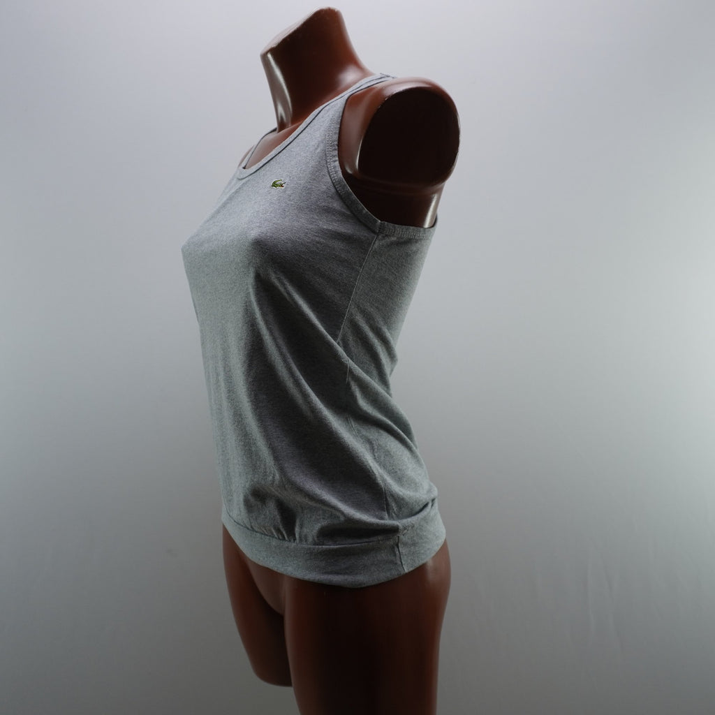 Camiseta Lacoste para Mujer Usada - Gris, M