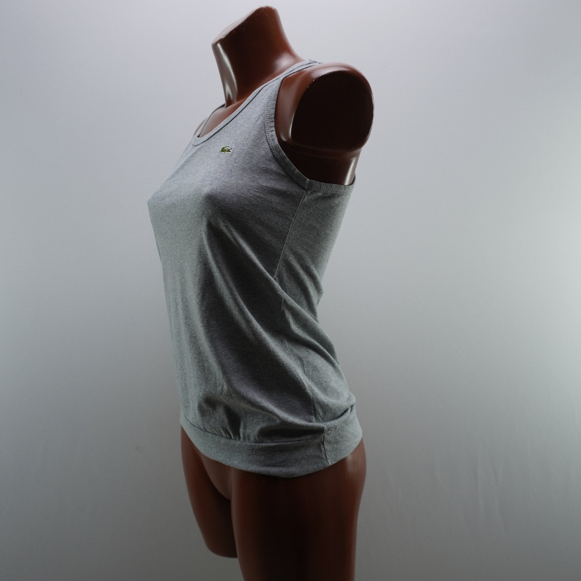 Camiseta Lacoste para Mujer Usada - Gris, M