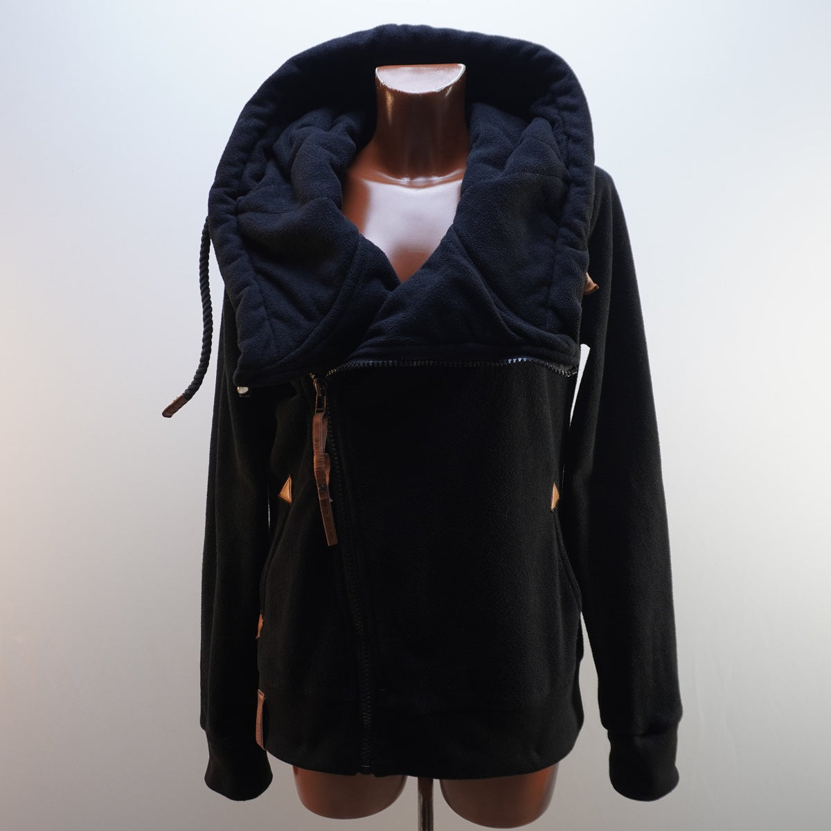 Sudadera con Capucha Naketano para Mujer Usada - Negra, XL