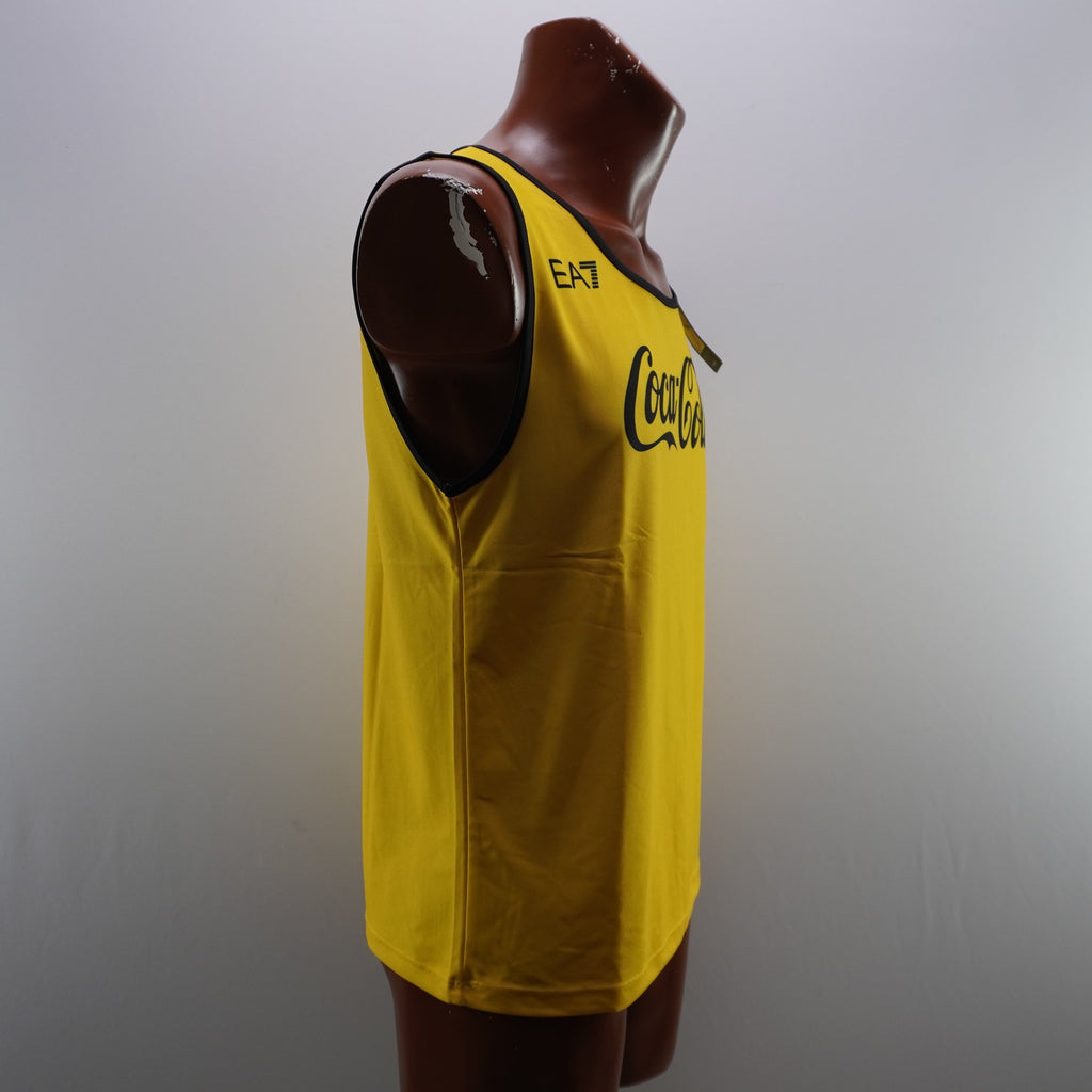 Camiseta de Manga Corta Amarilla para Hombre - XL Usada en Buen Estado