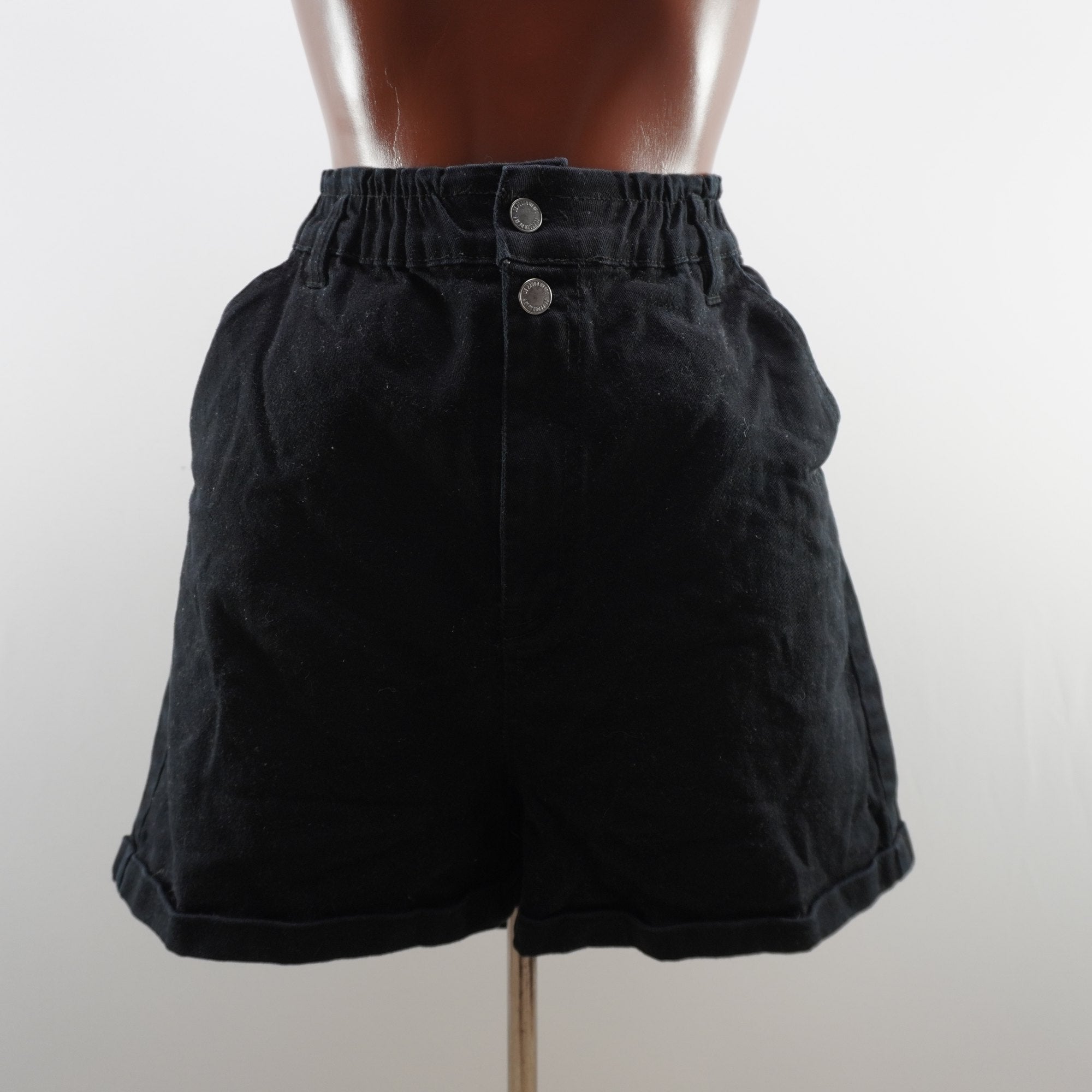 Pantalones Cortos Vaqueros Page One para Mujer Usados - Negros, XL