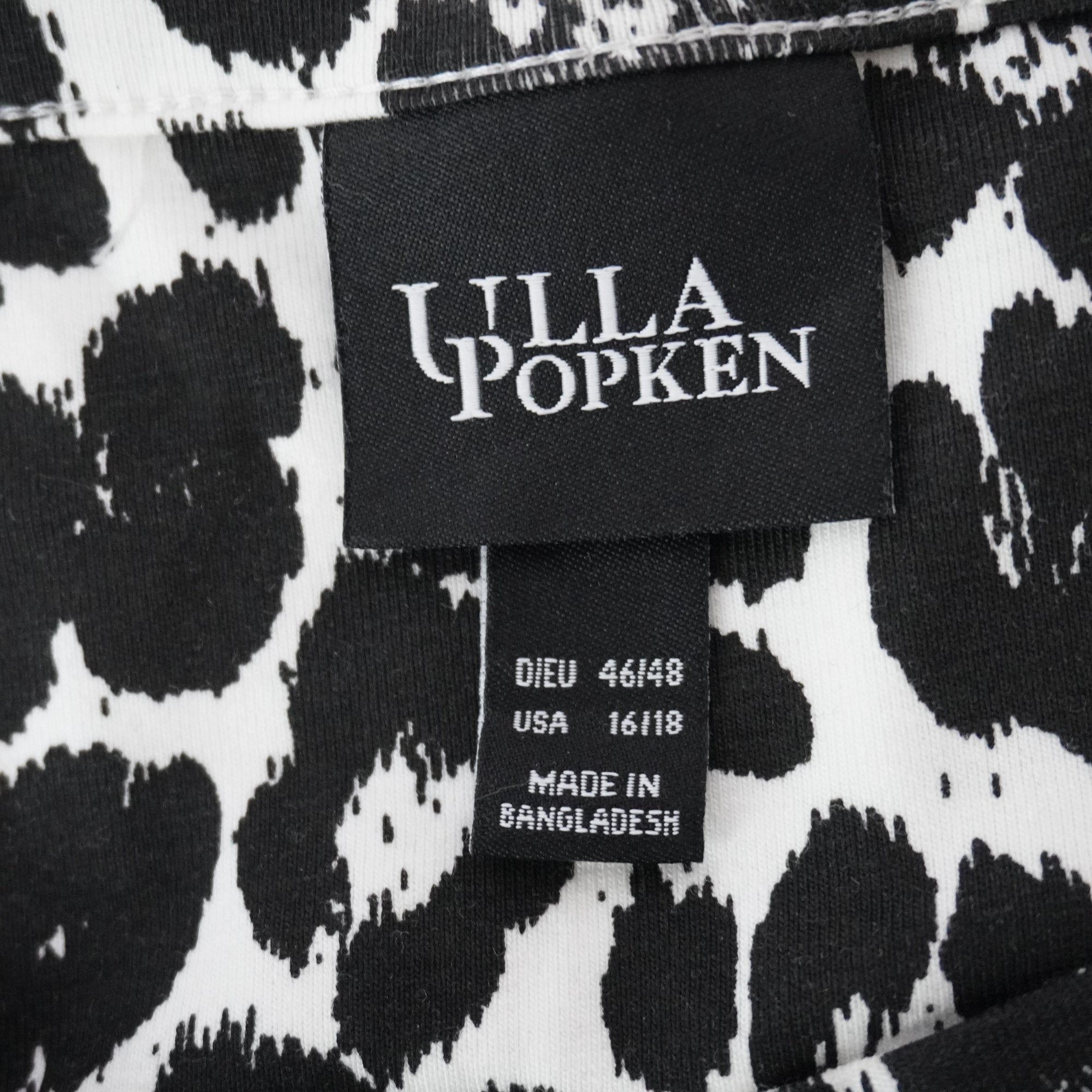 Camiseta Ulla Popken para Mujer Usada - Negra, XXXL