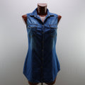 Camisa Henley Stradivarius para Mujer Usada - Azul, M