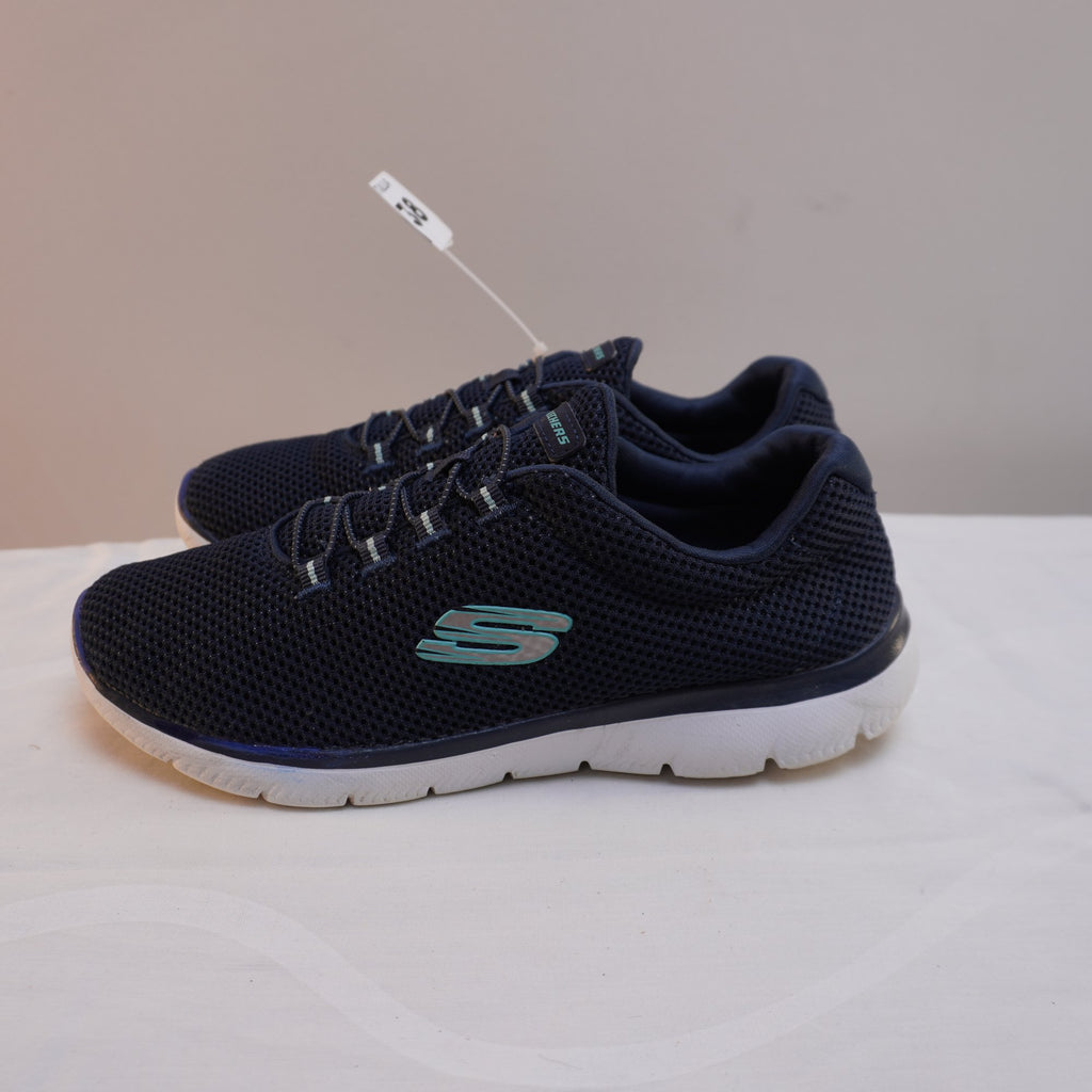 Zapatillas Skechers para Mujer Usadas - Azul Marino, Talla 38