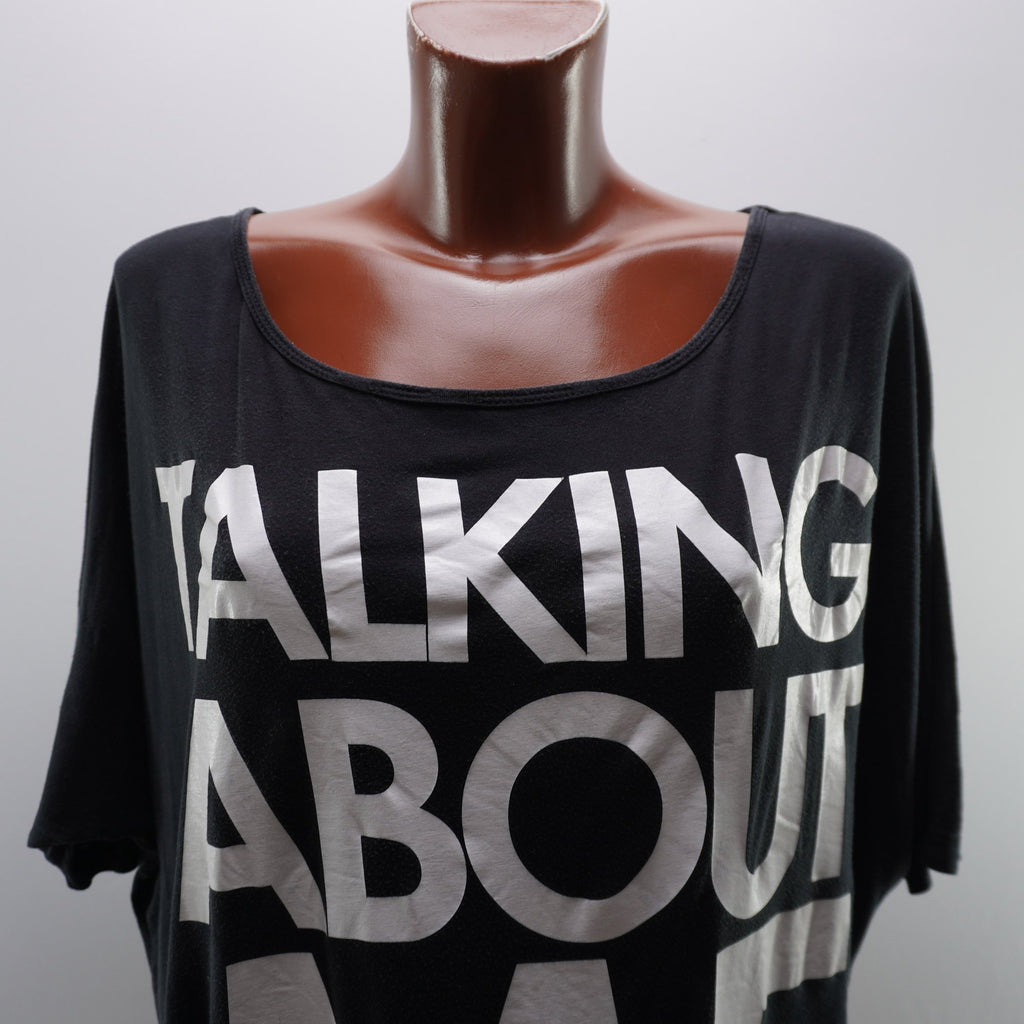 Camiseta de Manga Corta Elisabetta Franchi para Mujer - Negro, XL, Usada en Muy Buen Estado