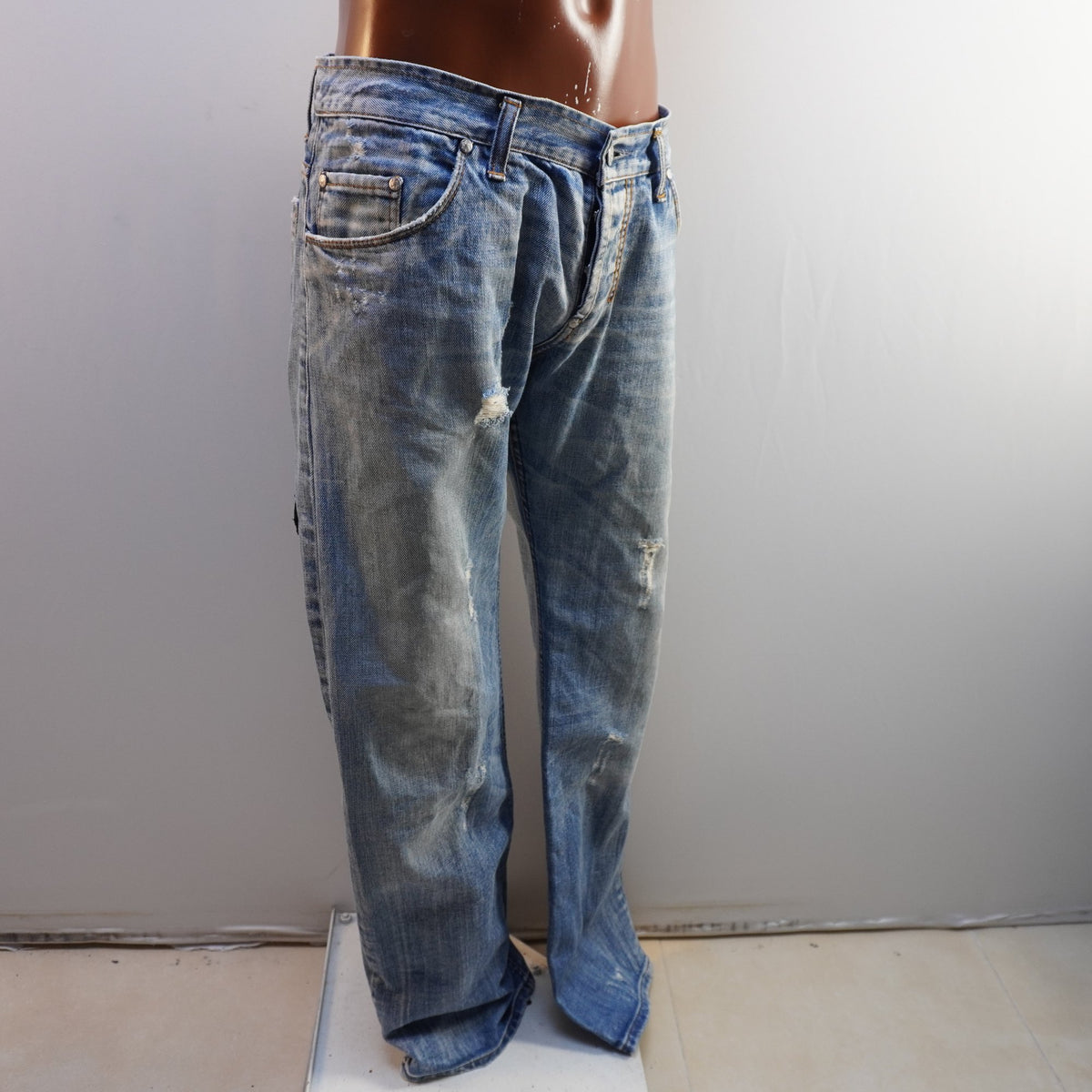 Vaqueros Takeshy Kurosawa para Hombre - Azul, XL Usados en Muy Buen Estado