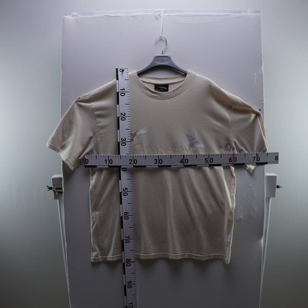 Camiseta de Manga Corta Dropsize para Mujer Usada - Beige, L