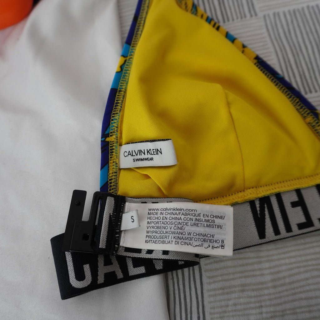 Parte Superior de Traje de Baño Calvin Klein para Mujeres Usada - Multicolor, S