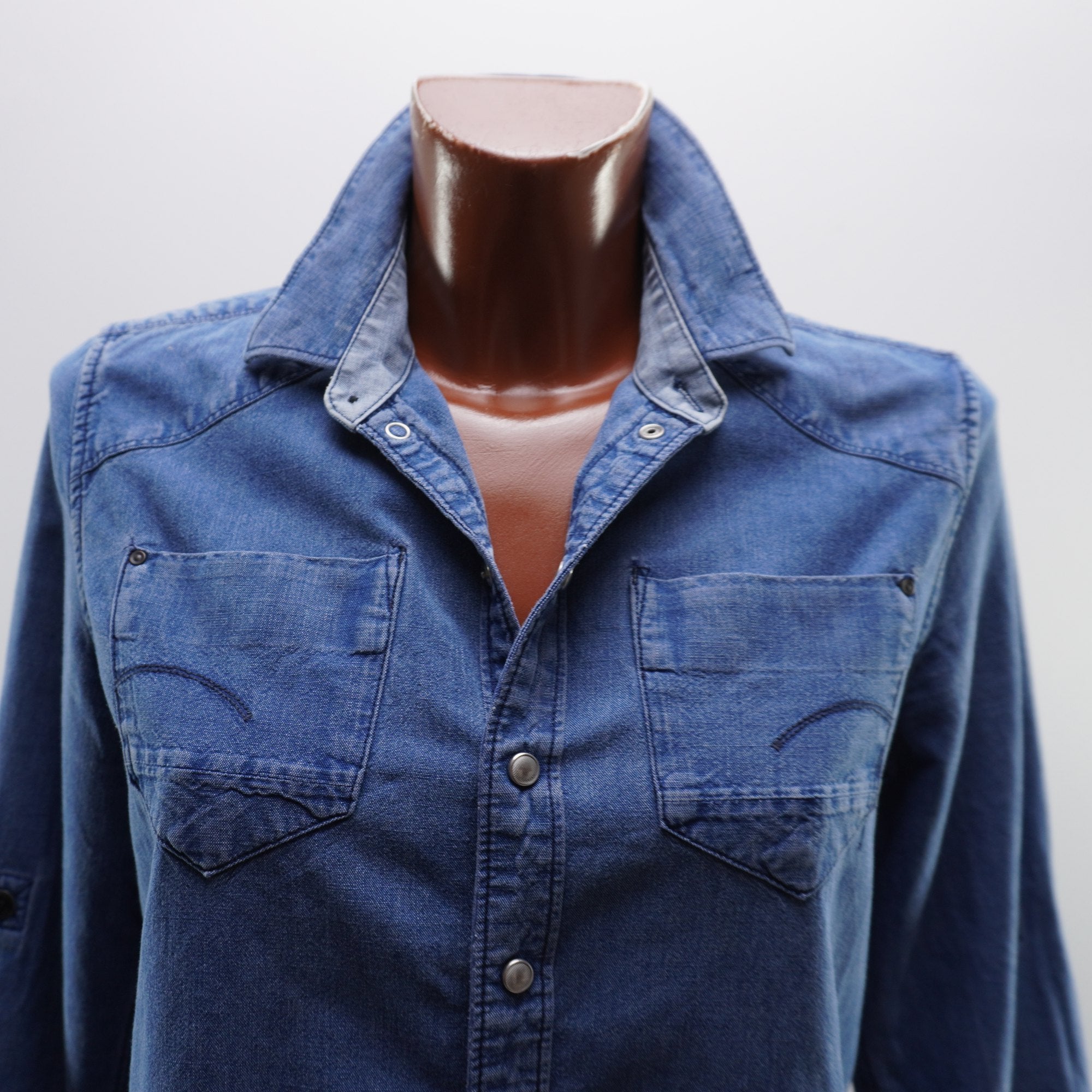 Camisa G-Star para Mujer en Azul, Talla S - Usada en Muy Buen Estado