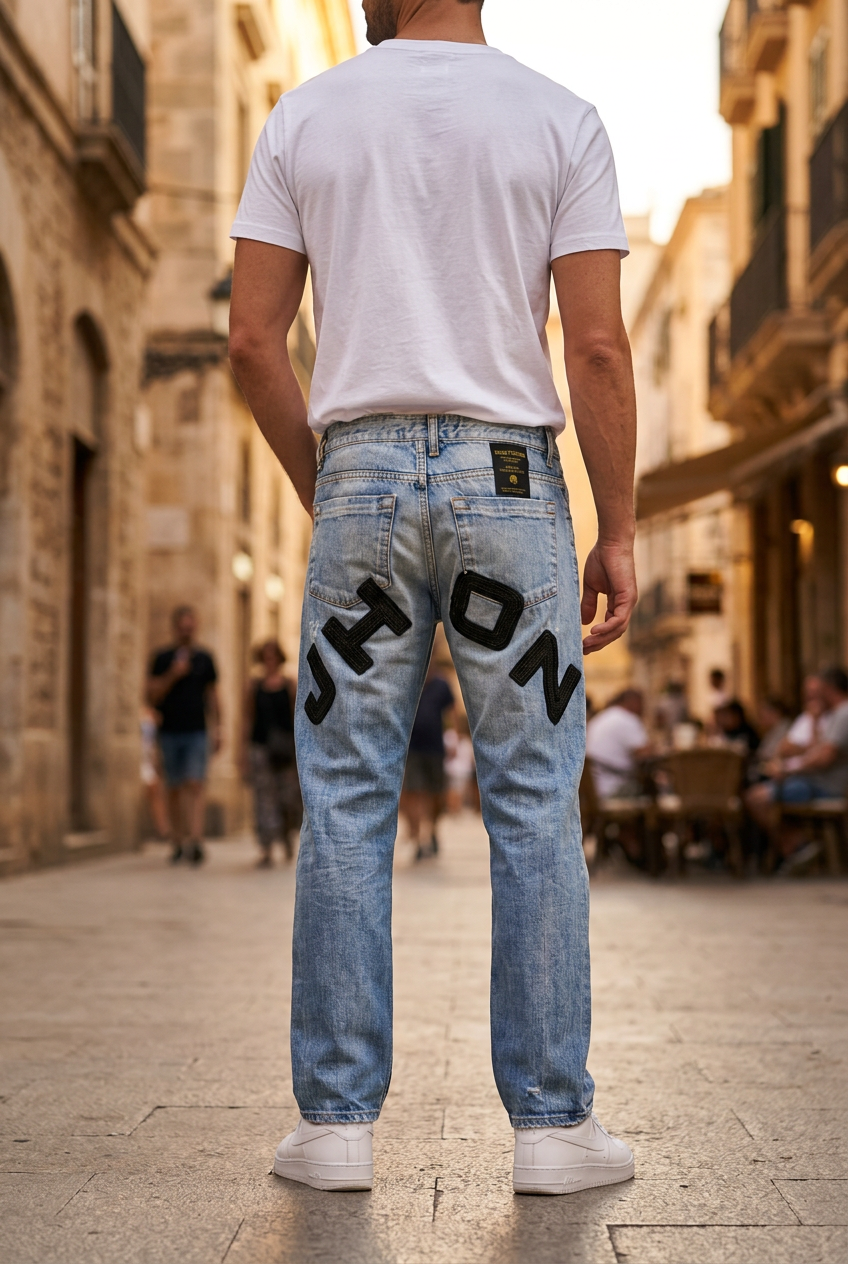 Vaqueros Takeshy Kurosawa para Hombre - Azul, XL Usados en Muy Buen Estado