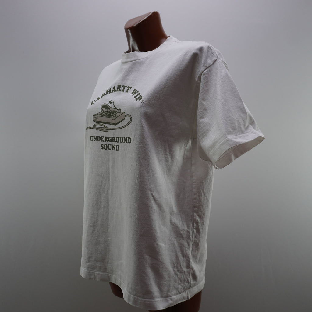Camiseta de Manga Corta Carhartt para Hombre - Blanca, M, Usada en Muy Buen Estado