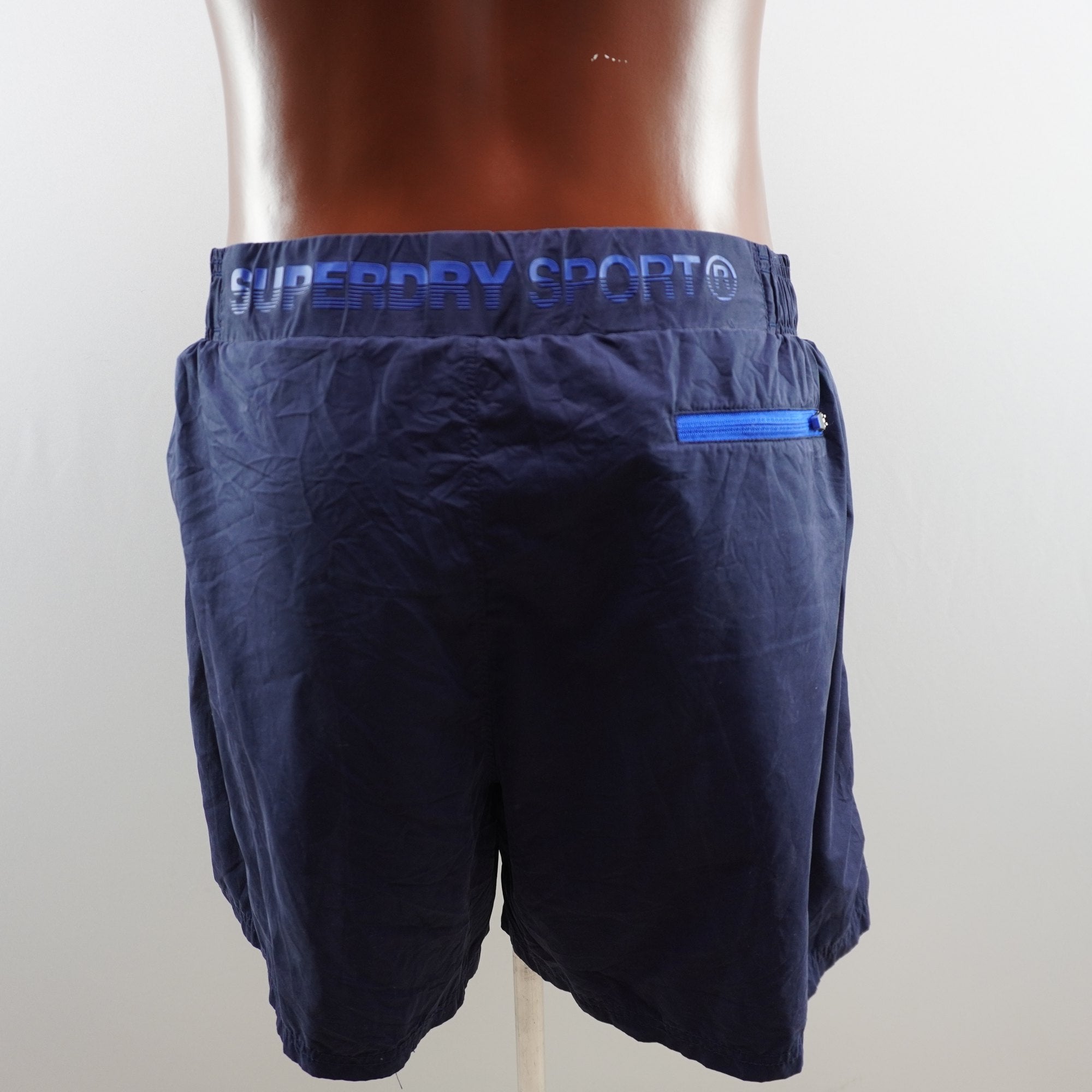 Bermudas Superdry para Hombre Usadas - Azul Marino, XXL