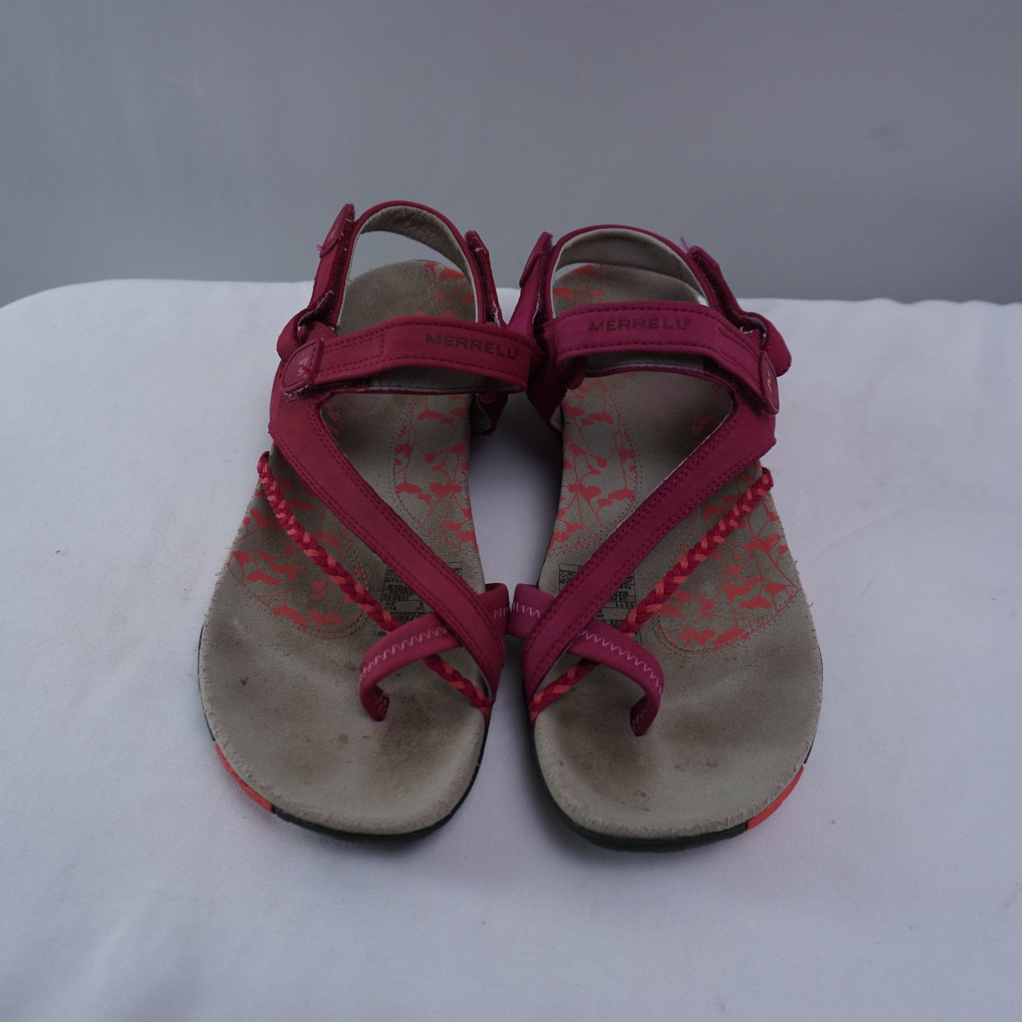 Sandalias Merrell para Mujer Usadas - Rojas, Talla 38