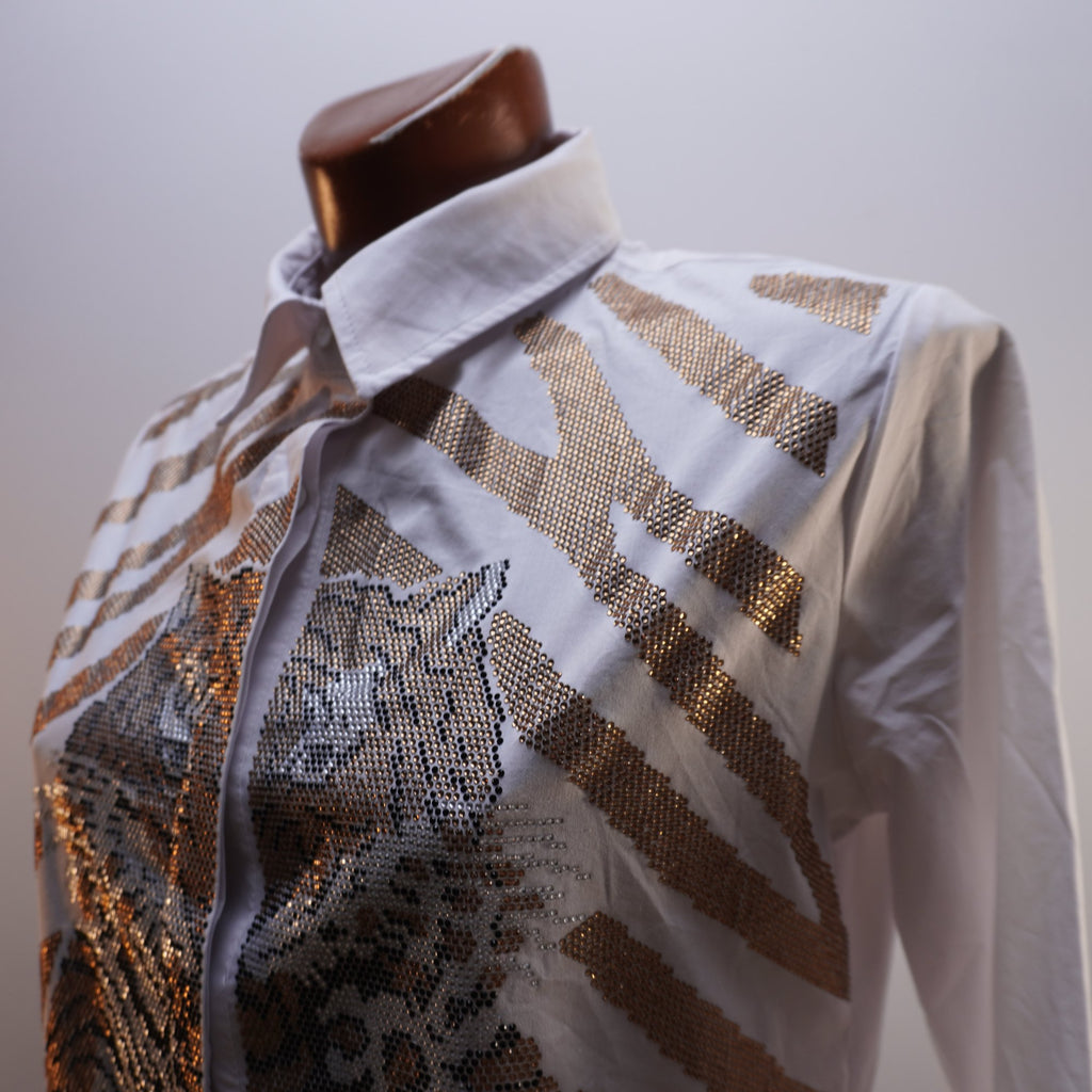 Camisa de Vestir Fashion Queen para Mujer Usada - Blanca, L