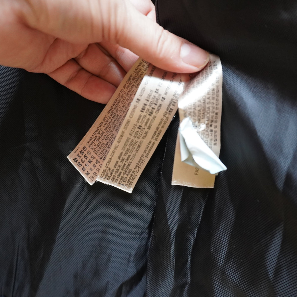 Parka Massimo Dutti para Mujer Usada - Negra, Pequeño (S)