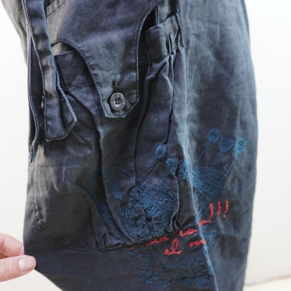 Pantalones Cortos Desigual para Mujer - Lino Ancho, Pequeño (S), Usados en Muy Buen Estado