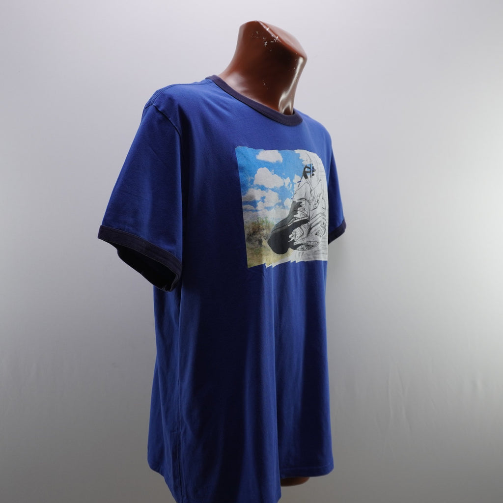 Camiseta de Manga Corta Converse para Hombre Usada - Azul, XL