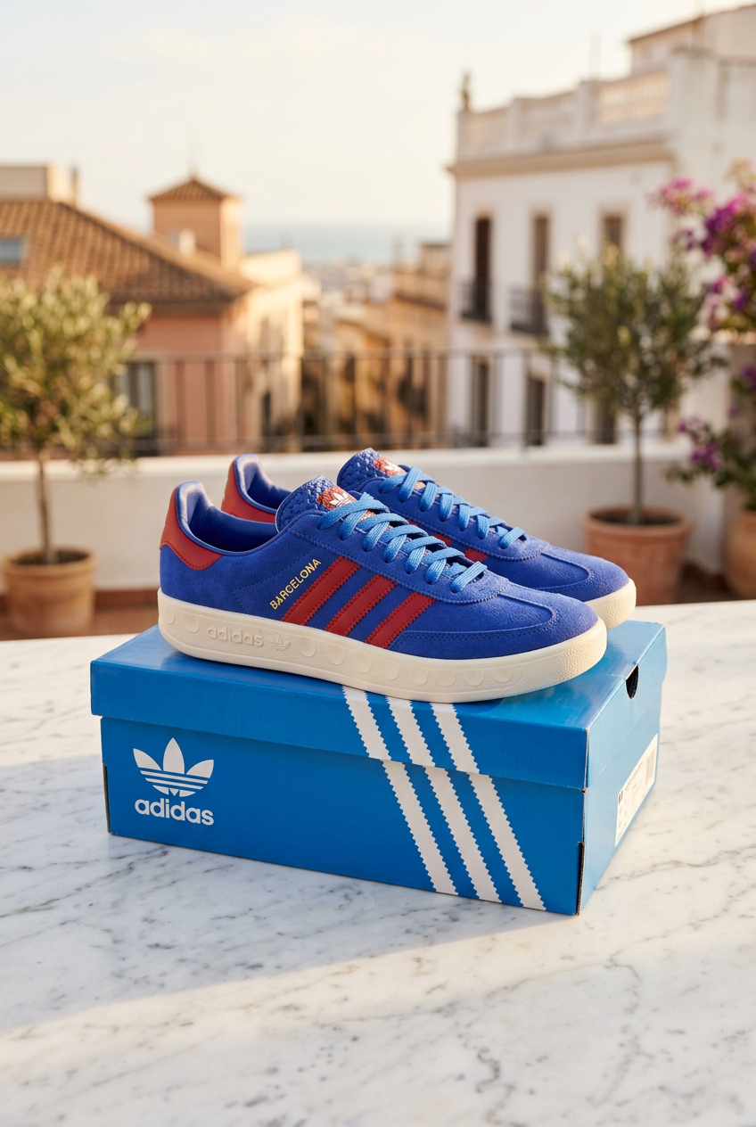 Gebrauchte Adidas Herrenschuhe - Blau, Größe 43