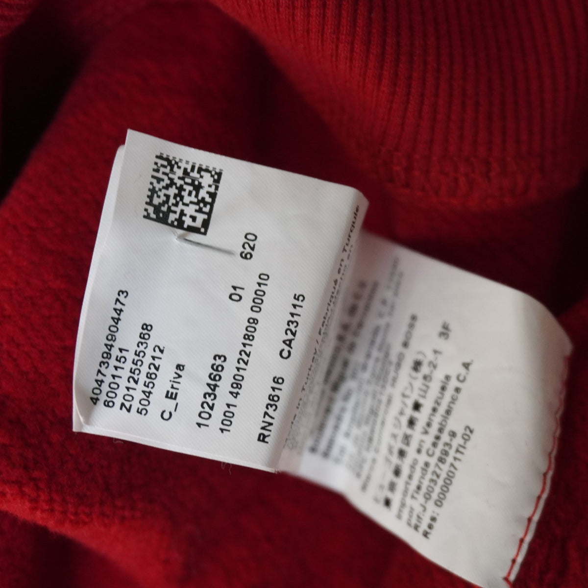 Sudadera con Capucha Hugo Boss para Mujer Usada - Roja, Pequeño (S)