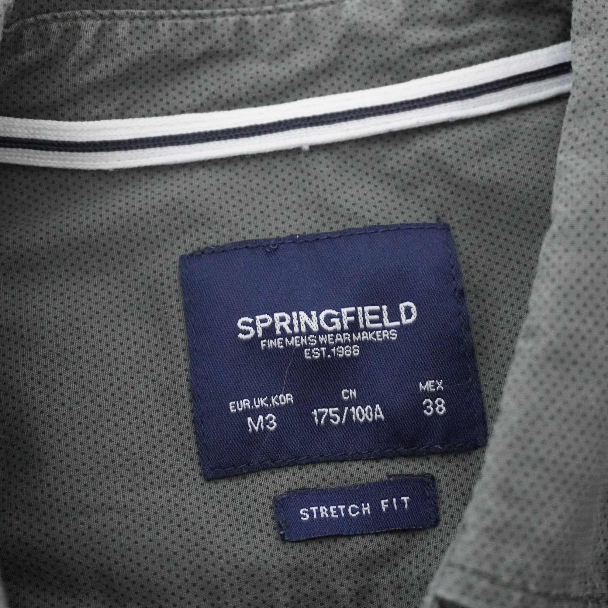 Camisa de Vestir Springfield para Hombre Usada - Gris, M