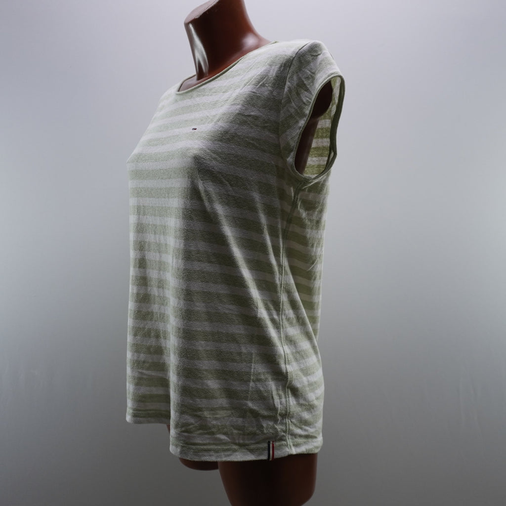 Camiseta de Manga Corta Tommy Hilfiger para Mujer Usada - Verde, L
