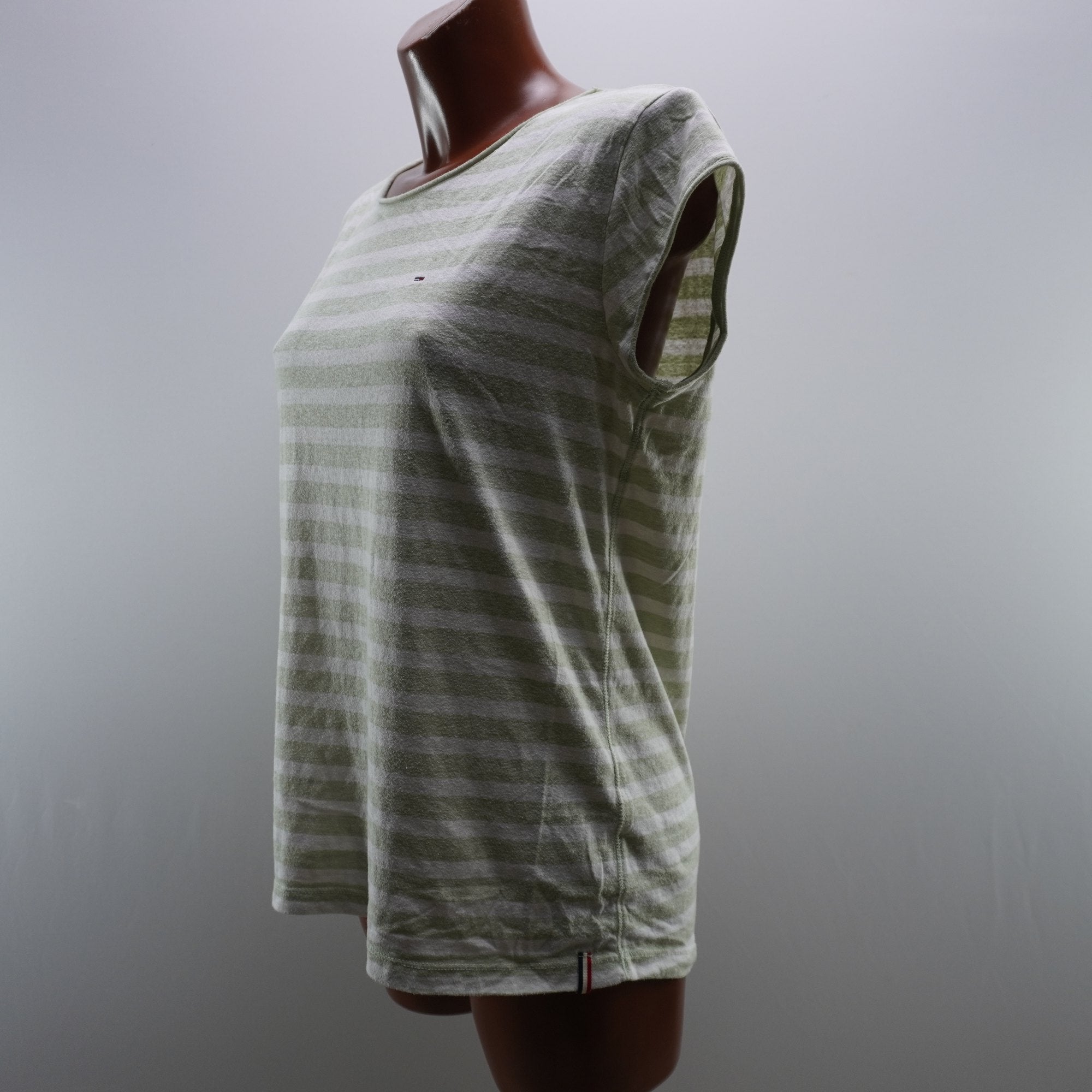 Camiseta de Manga Corta Tommy Hilfiger para Mujer Usada - Verde, L