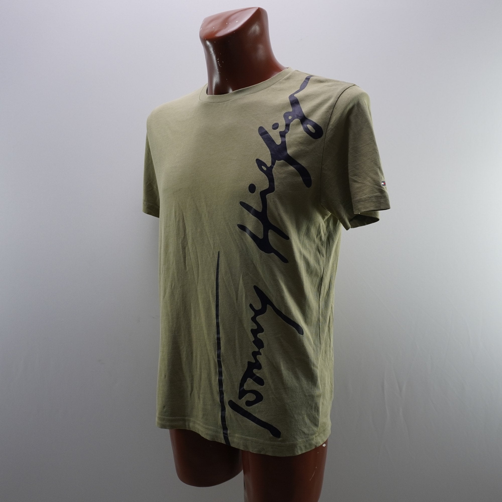Camiseta de Manga Corta Tommy Hilfiger para Hombre Usada - Verde, L