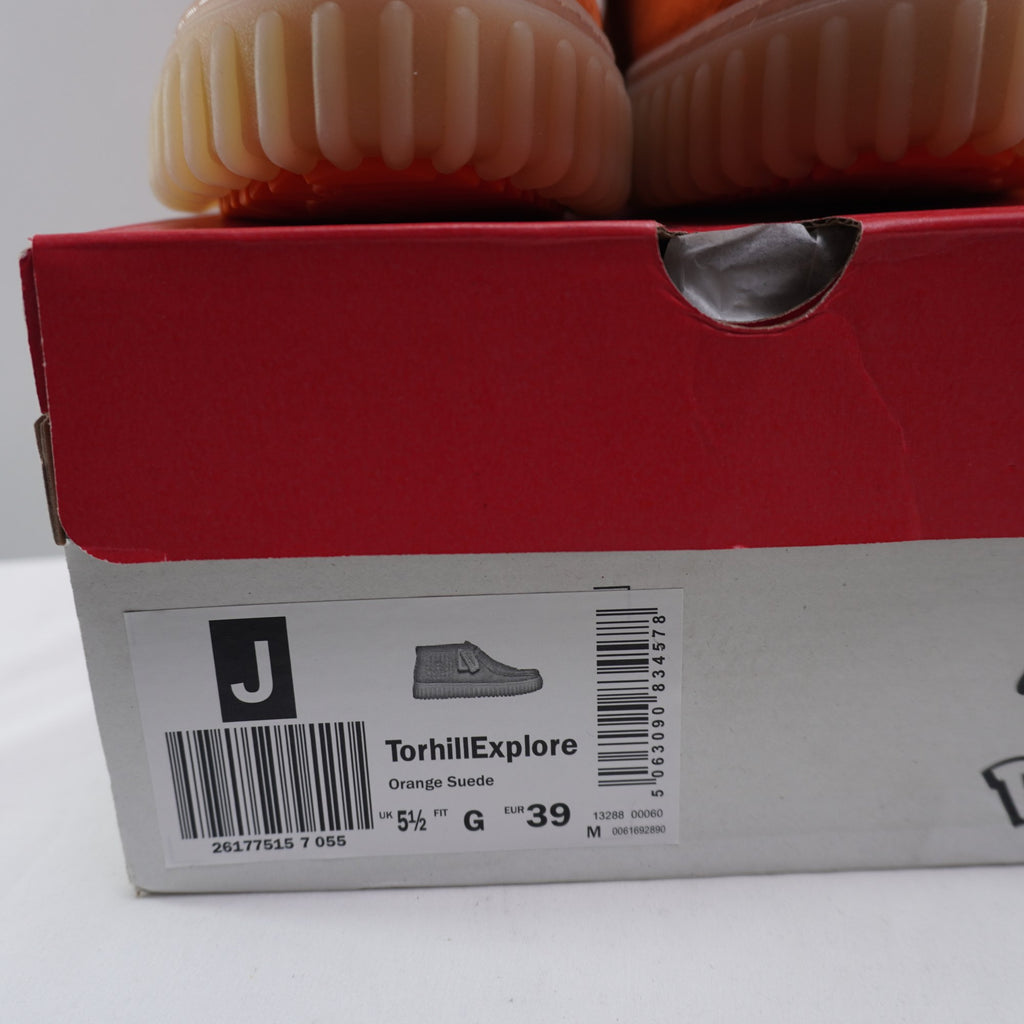 Zapatillas Clarks para Hombre Usadas - Naranja, Talla 39