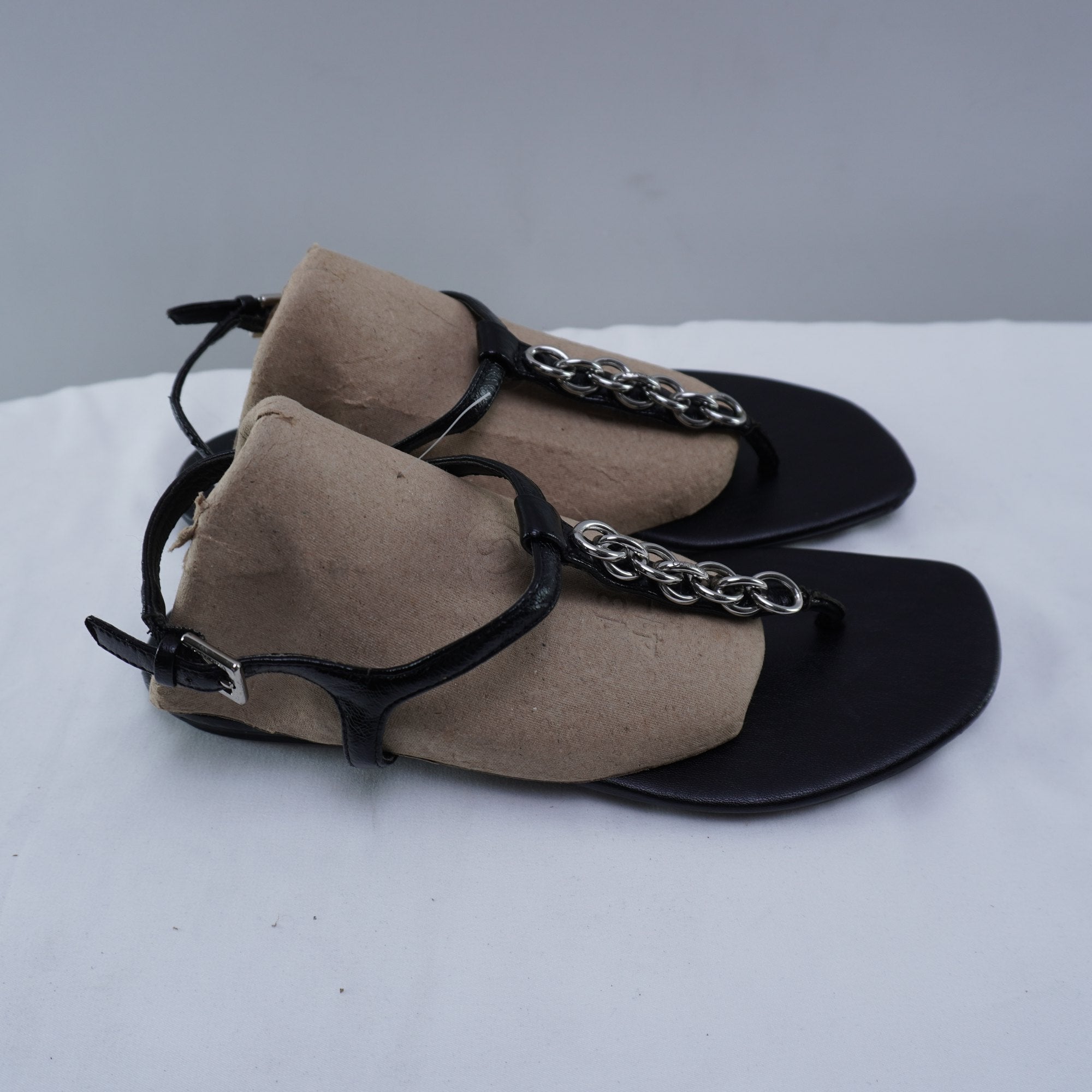 Sandalias Calvin Klein para Mujer Usadas - Negro, Talla 38