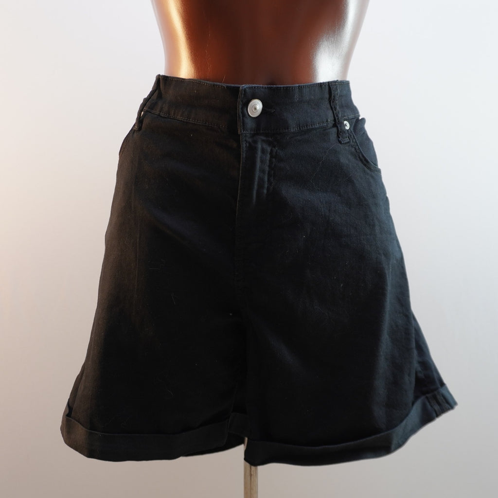 Pantalones Cortos Vaqueros H&M para Mujer Usados - Negro, 4XL