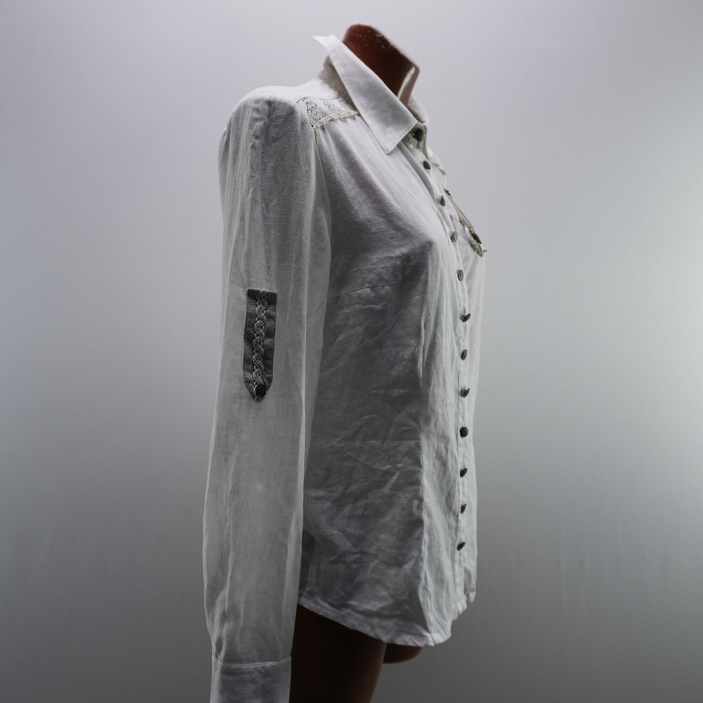 Camisa de Vestir Country Line para Mujer Usada - Blanca, L