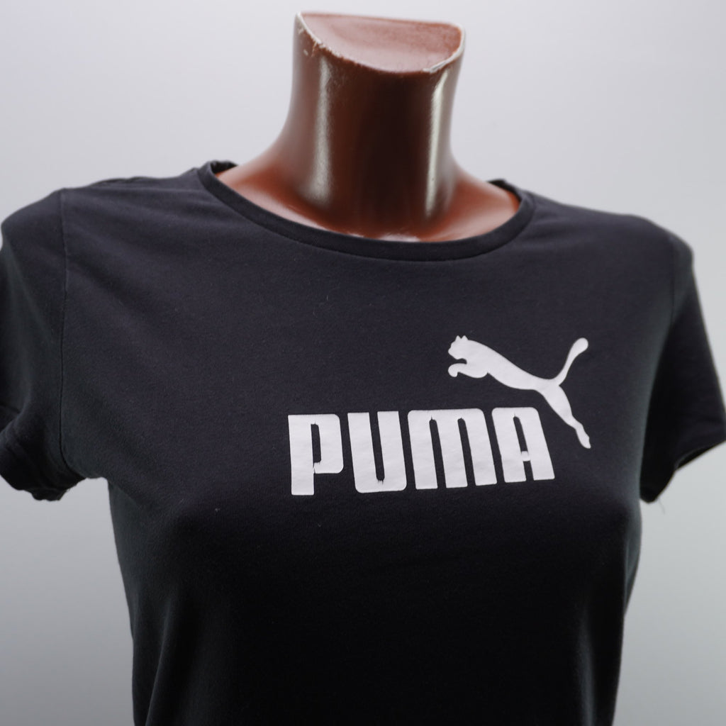 Camiseta de Manga Corta Puma para Mujer - Negro, L, Usada en Muy Buen Estado