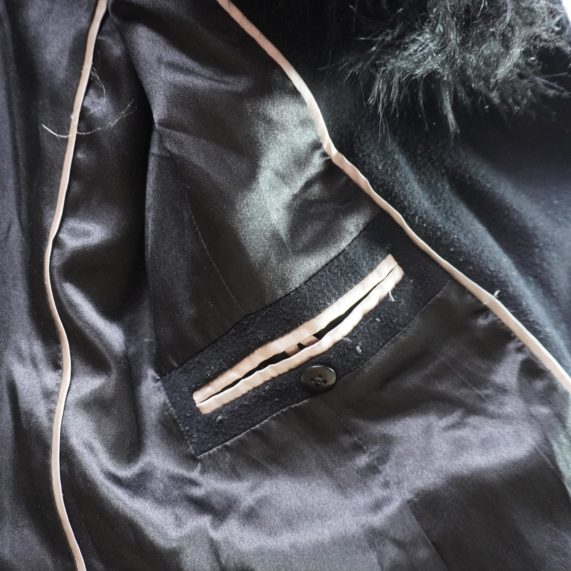 Sobretodo Calvin Klein para Mujer Usado - Negro, Pequeño (S)