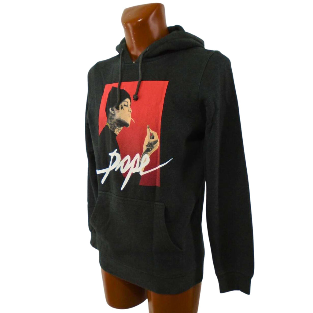 Sudadera con capucha negra Mister Tee para hombre - Talla M, Excelente estado de uso