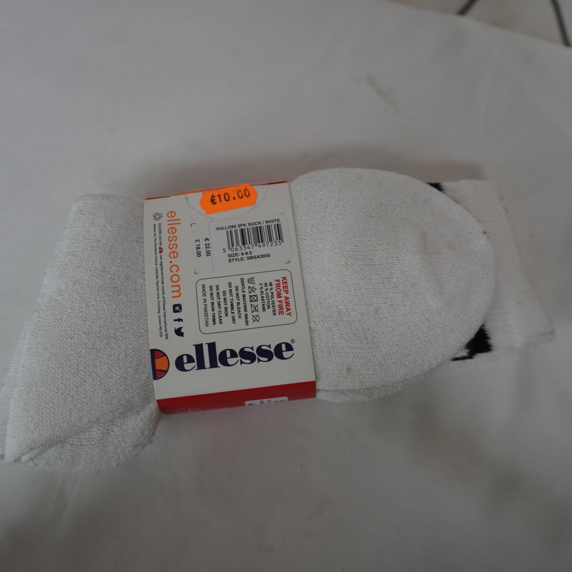 Calcetines Ellesse para Hombre Usados - Blanco