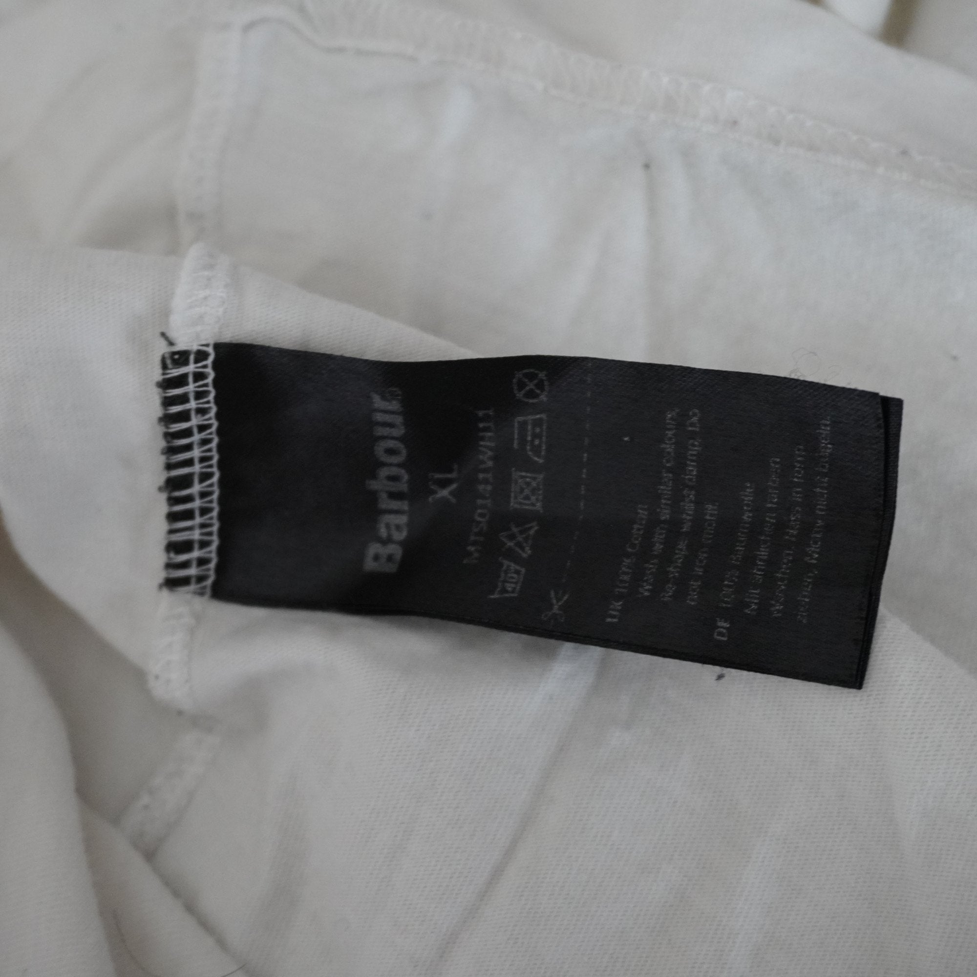 Camiseta Barbour para Hombre Usada - Blanca, XL