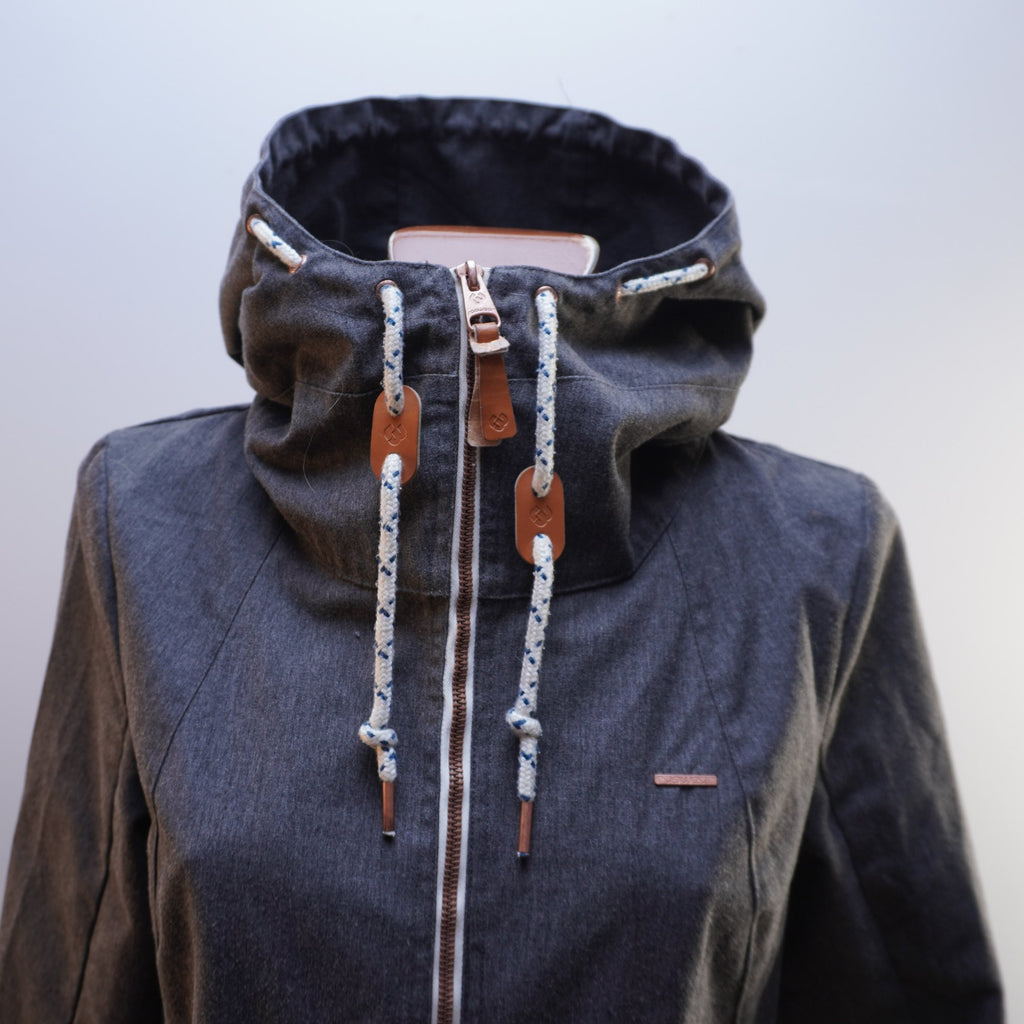 Parka Ragwer para Mujer Usada - Gris, M