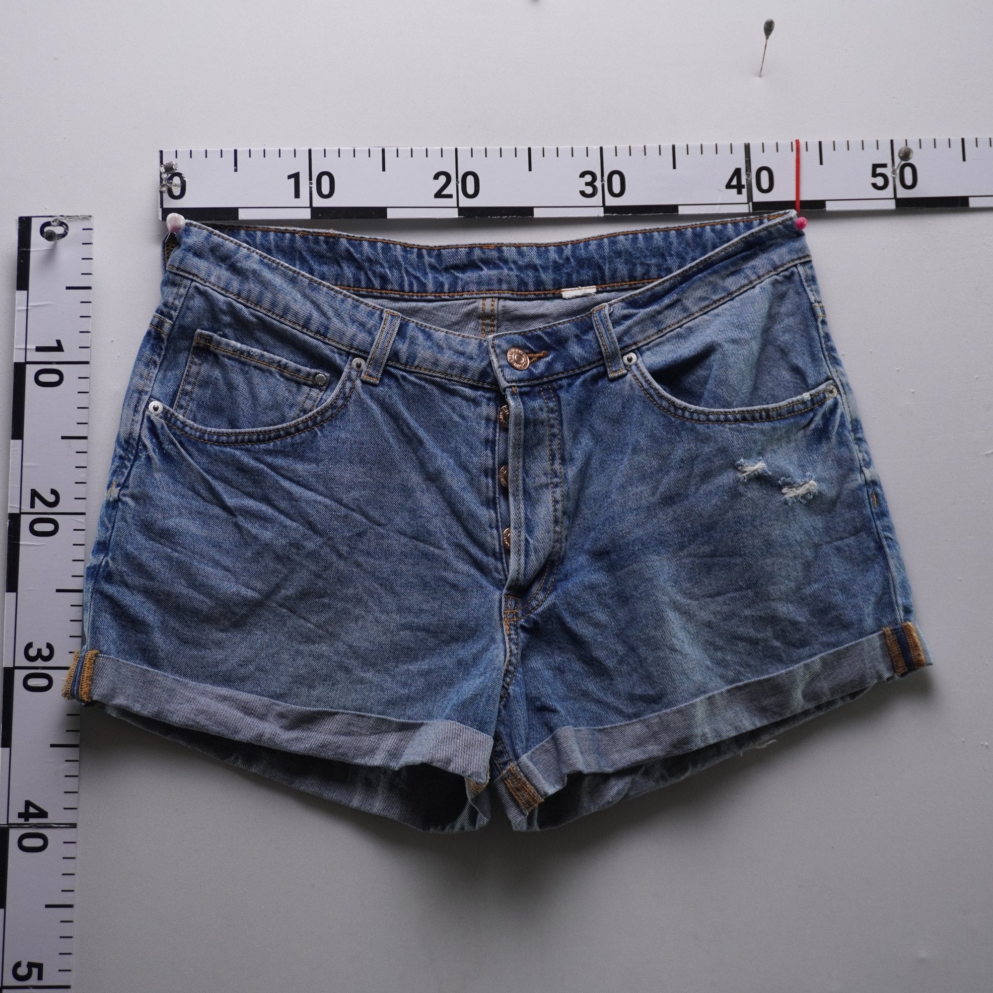 Pantalones Cortos Vaqueros para Mujer - Azul, L - Usados en Muy Buen Estado